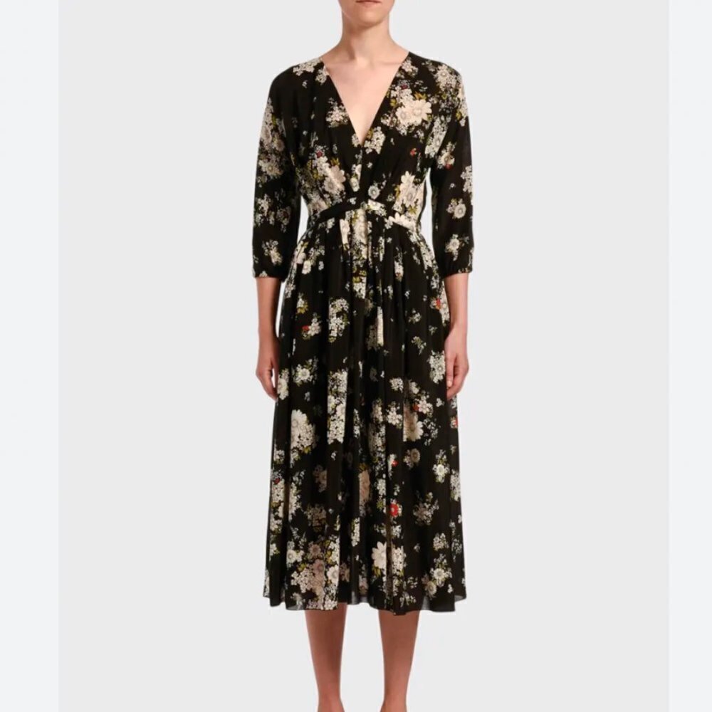 No. 21 Floral Midi Dress